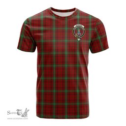 ScotsTee Shop Scottish Morrison Clan Crest Tartan T Shirt for Family Tartan Matching Family T Shirts