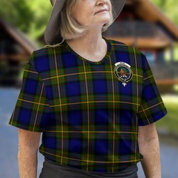ScotsTee Shop Scottish Muir Clan Crest Tartan T Shirt for Family Tartan Matching Family T Shirts