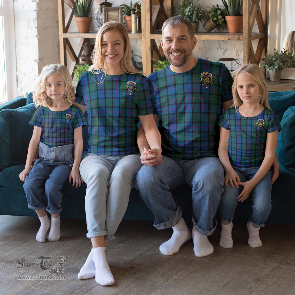 ScotsTee Shop Scottish MacThomas Clan Crest Tartan T Shirt for Family Tartan Matching Family T Shirts