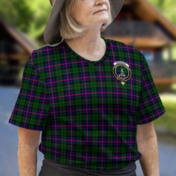 ScotsTee Shop Scottish Morrison Modern Clan Crest Tartan T Shirt for Family Tartan Matching Family T Shirts