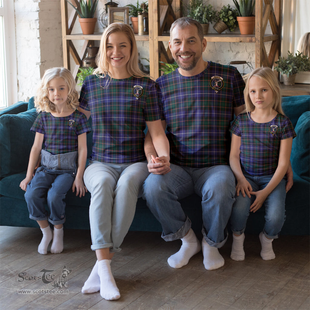 ScotsTee Shop Scottish MacRae Hunting Modern Clan Crest Tartan T Shirt for Family Tartan Matching Family T Shirts