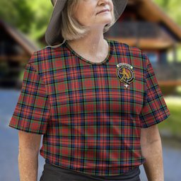 ScotsTee Shop Scottish MacPherson Ancient Clan Crest Tartan T Shirt for Family Tartan Matching Family T Shirts