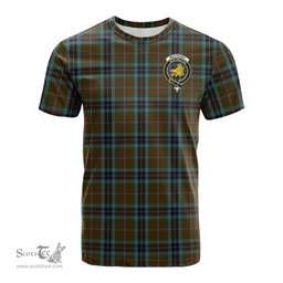ScotsTee Shop Scottish MacTavish Hunting Clan Crest Tartan T Shirt for Family Tartan Matching Family T Shirts