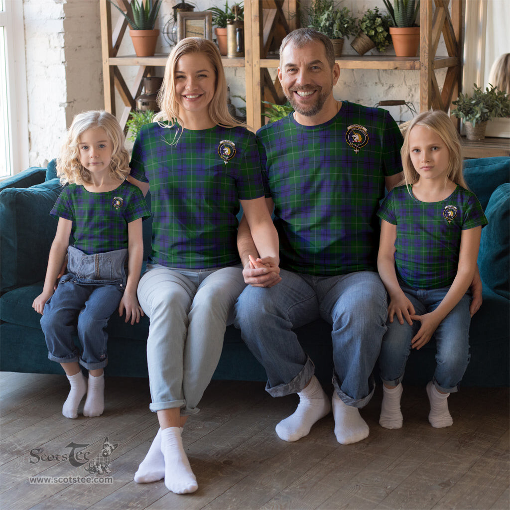 ScotsTee Shop Scottish Oliphant Clan Crest Tartan T Shirt for Family Tartan Matching Family T Shirts