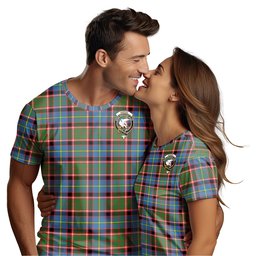 ScotsTee Shop Scottish Norvel Clan Crest Tartan T Shirt for Family Tartan Matching Family T Shirts