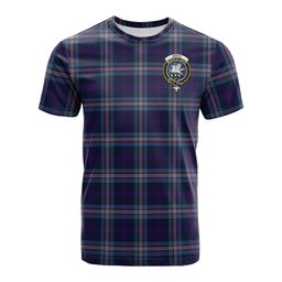 ScotsTee Shop Scottish Nevoy Clan Crest Tartan T Shirt for Family Tartan Matching Family T Shirts