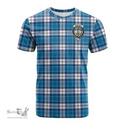 ScotsTee Shop Scottish Roberton Clan Crest Tartan T Shirt for Family Tartan Matching Family T Shirts