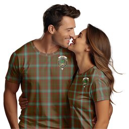 ScotsTee Shop Scottish Seton Hunting Clan Crest Tartan T Shirt for Family Tartan Matching Family T Shirts