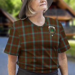 ScotsTee Shop Scottish Seton Hunting Clan Crest Tartan T Shirt for Family Tartan Matching Family T Shirts