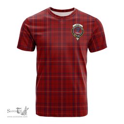 ScotsTee Shop Scottish Rose of Kilravock Clan Crest Tartan T Shirt for Family Tartan Matching Family T Shirts