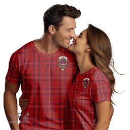 ScotsTee Shop Scottish Rose of Kilravock Clan Crest Tartan T Shirt for Family Tartan Matching Family T Shirts