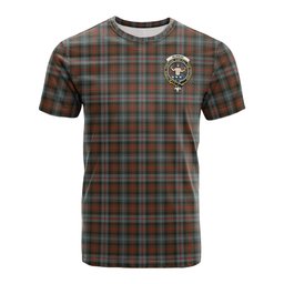 ScotsTee Shop Scottish Murray of Atholl Weathered Clan Crest Tartan T Shirt for Family Tartan Matching Family T Shirts