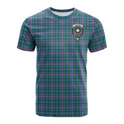 ScotsTee Shop Scottish Pitcairn Hunting Clan Crest Tartan T Shirt for Family Tartan Matching Family T Shirts
