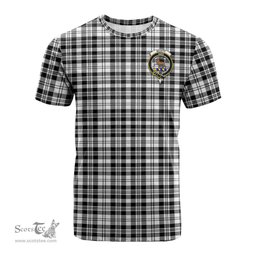 ScotsTee Shop Scottish Scott Black White Clan Crest Tartan T Shirt for Family Tartan Matching Family T Shirts