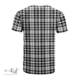 ScotsTee Shop Scottish Scott Black White Clan Crest Tartan T Shirt for Family Tartan Matching Family T Shirts