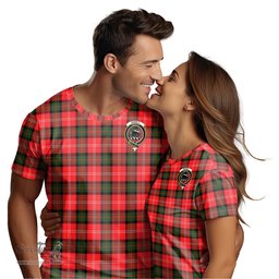 ScotsTee Shop Scottish Nesbitt Modern Clan Crest Tartan T Shirt for Family Tartan Matching Family T Shirts