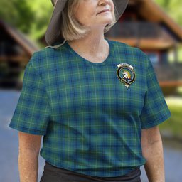 ScotsTee Shop Scottish Oliphant Ancient Clan Crest Tartan T Shirt for Family Tartan Matching Family T Shirts