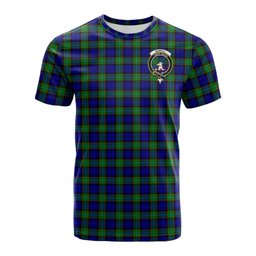 ScotsTee Shop Scottish Sempill Modern Clan Crest Tartan T Shirt for Family Tartan Matching Family T Shirts