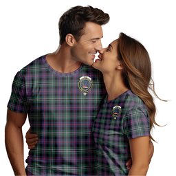 ScotsTee Shop Scottish Rose Hunting Modern Clan Crest Tartan T Shirt for Family Tartan Matching Family T Shirts