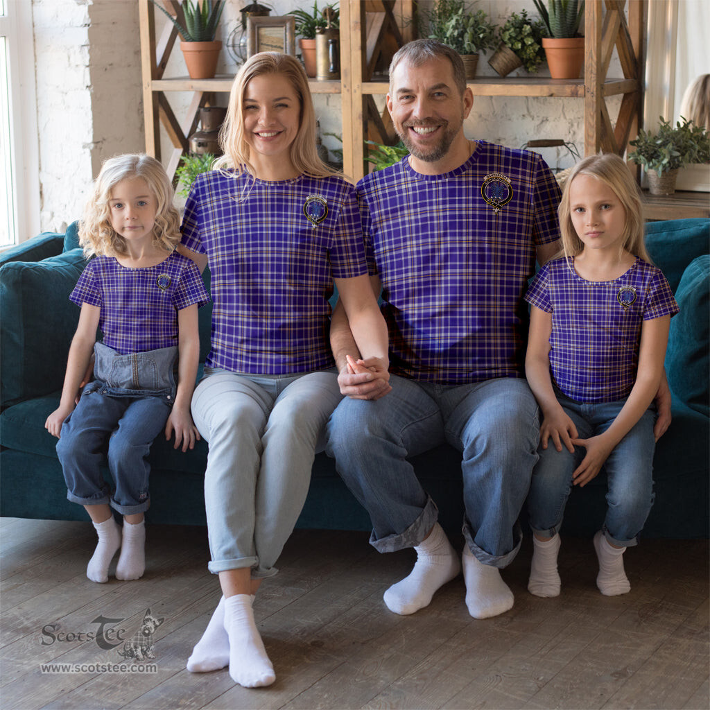 ScotsTee Shop Scottish Ochterlony Clan Crest Tartan T Shirt for Family Tartan Matching Family T Shirts