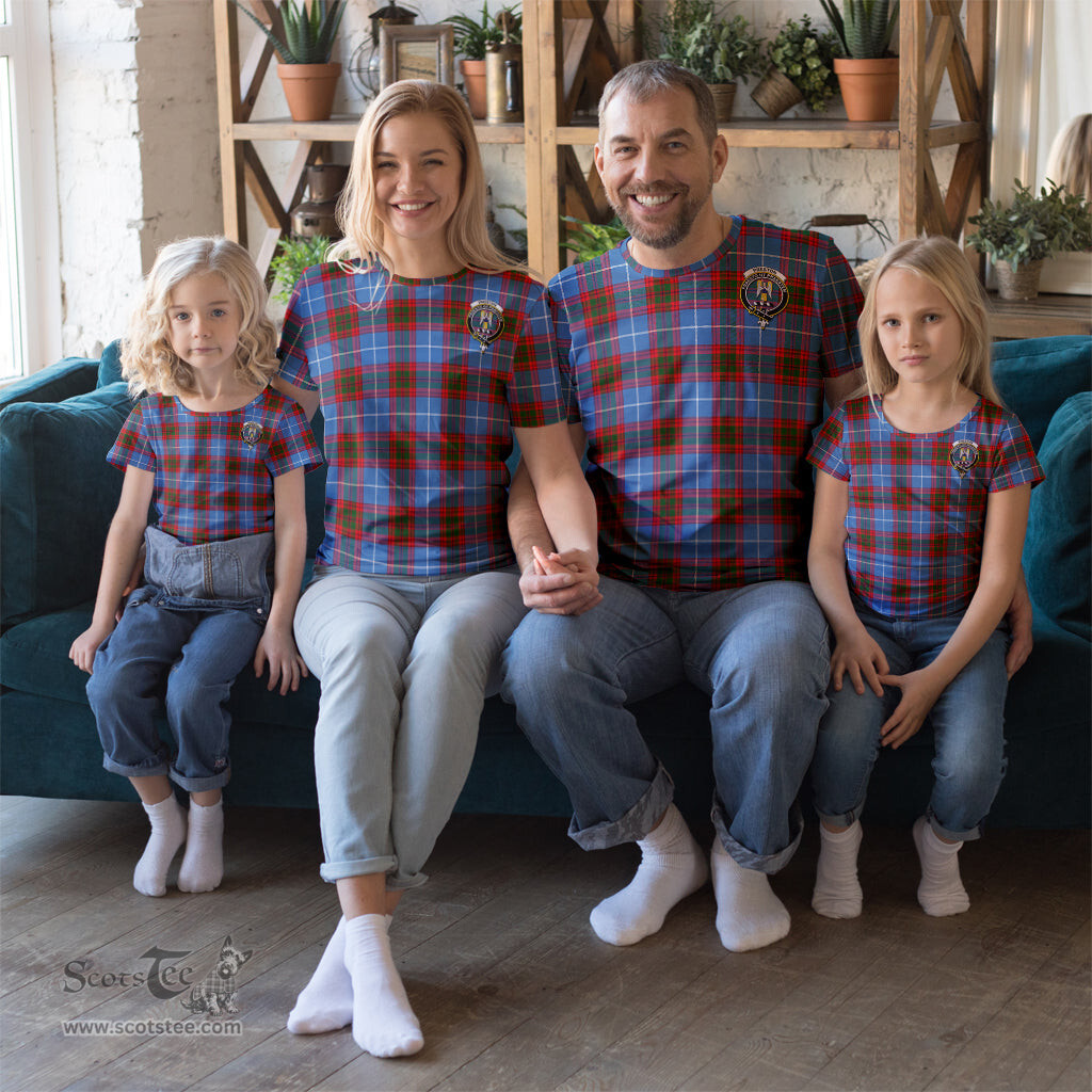 ScotsTee Shop Scottish Preston Clan Crest Tartan T Shirt for Family Tartan Matching Family T Shirts