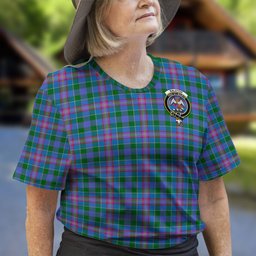 ScotsTee Shop Scottish Ralston Clan Crest Tartan T Shirt for Family Tartan Matching Family T Shirts