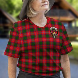 ScotsTee Shop Scottish Rattray Modern Clan Crest Tartan T Shirt for Family Tartan Matching Family T Shirts