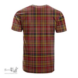 ScotsTee Shop Scottish Ogilvie (Ogilvy) of Strathallan Clan Crest Tartan T Shirt for Family Tartan Matching Family T Shirts