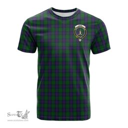ScotsTee Shop Scottish Shaw Clan Crest Tartan T Shirt for Family Tartan Matching Family T Shirts