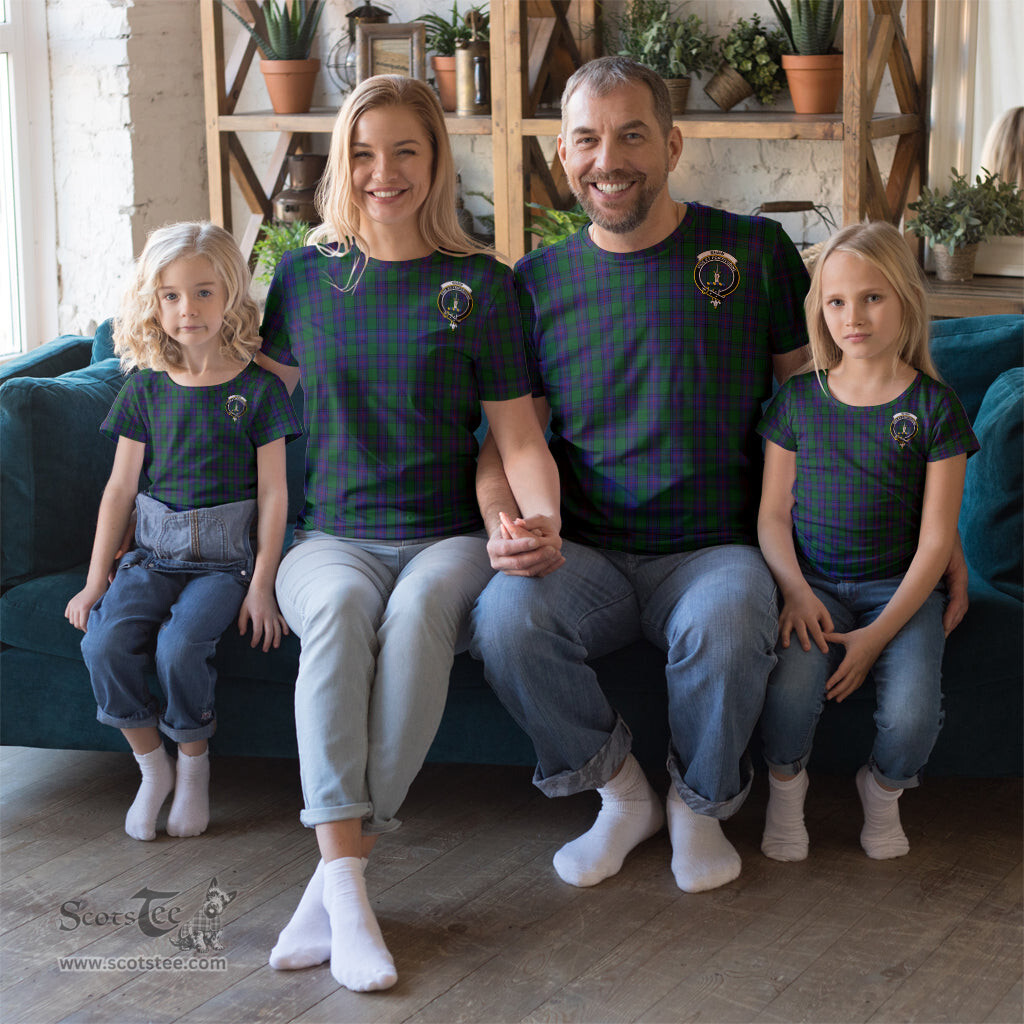 ScotsTee Shop Scottish Shaw Clan Crest Tartan T Shirt for Family Tartan Matching Family T Shirts