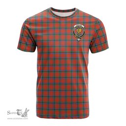 ScotsTee Shop Scottish Sinclair Ancient Clan Crest Tartan T Shirt for Family Tartan Matching Family T Shirts
