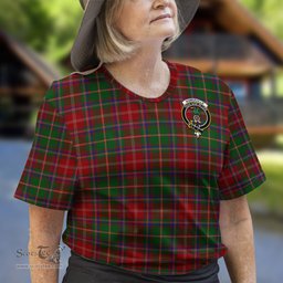 ScotsTee Shop Scottish Somerville Clan Crest Tartan T Shirt for Family Tartan Matching Family T Shirts