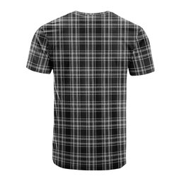 ScotsTee Shop Scottish Stewart Black and White Clan Crest Tartan T Shirt for Family Tartan Matching Family T Shirts