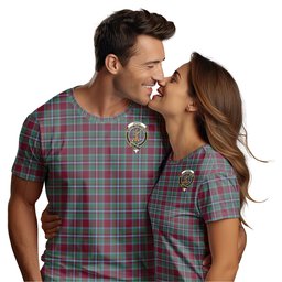 ScotsTee Shop Scottish Spens (Spence) Clan Crest Tartan T Shirt for Family Tartan Matching Family T Shirts