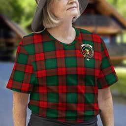 ScotsTee Shop Scottish Stewart Atholl Modern Clan Crest Tartan T Shirt for Family Tartan Matching Family T Shirts
