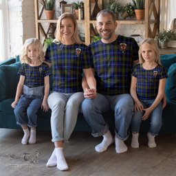 ScotsTee Shop Scottish Smith Modern Clan Crest Tartan T Shirt for Family Tartan Matching Family T Shirts