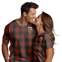 ScotsTee Shop Scottish Skene of Cromar Black Clan Crest Tartan T Shirt for Family Tartan Matching Family T Shirts