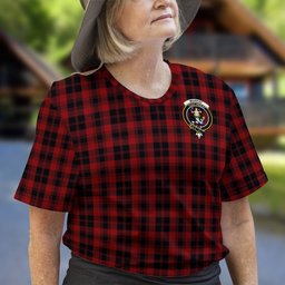 ScotsTee Shop Scottish Murray of Ochtertyre Clan Crest Tartan T Shirt for Family Tartan Matching Family T Shirts