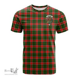 ScotsTee Shop Scottish Pollock Modern Clan Crest Tartan T Shirt for Family Tartan Matching Family T Shirts