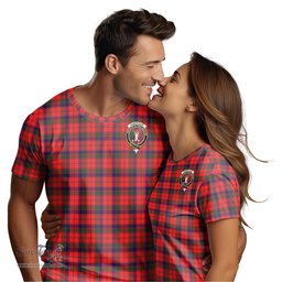 ScotsTee Shop Scottish Robertson Modern Clan Crest Tartan T Shirt for Family Tartan Matching Family T Shirts