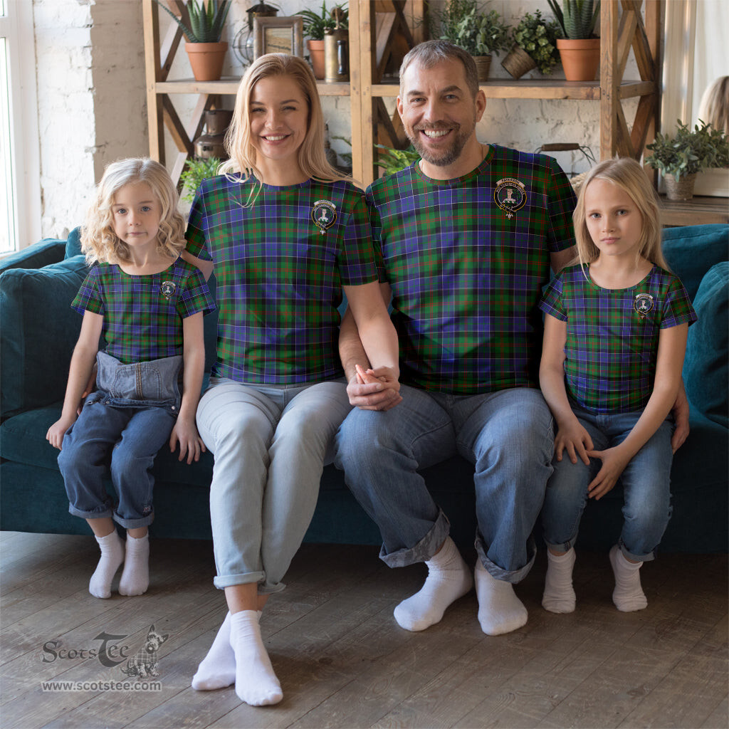 ScotsTee Shop Scottish Paterson Clan Crest Tartan T Shirt for Family Tartan Matching Family T Shirts