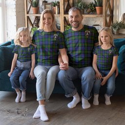 ScotsTee Shop Scottish Paterson Clan Crest Tartan T Shirt for Family Tartan Matching Family T Shirts