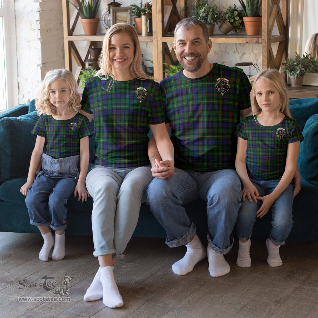 ScotsTee Shop Scottish Rollo Clan Crest Tartan T Shirt for Family Tartan Matching Family T Shirts