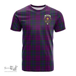 ScotsTee Shop Scottish Wardlaw Clan Crest Tartan T Shirt for Family Tartan Matching Family T Shirts