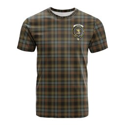 ScotsTee Shop Scottish Stewart Hunting Weathered Clan Crest Tartan T Shirt for Family Tartan Matching Family T Shirts