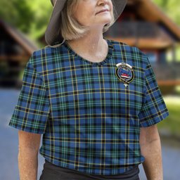 ScotsTee Shop Scottish Weir Ancient Clan Crest Tartan T Shirt for Family Tartan Matching Family T Shirts