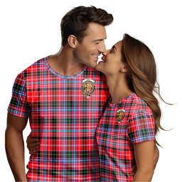 ScotsTee Shop Scottish Udny Clan Crest Tartan T Shirt for Family Tartan Matching Family T Shirts