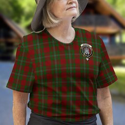 ScotsTee Shop Scottish Strange Clan Crest Tartan T Shirt for Family Tartan Matching Family T Shirts
