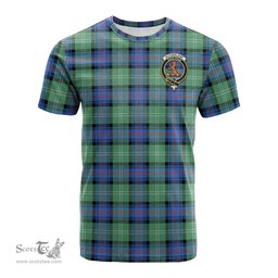 ScotsTee Shop Scottish Sutherland Ancient Clan Crest Tartan T Shirt for Family Tartan Matching Family T Shirts
