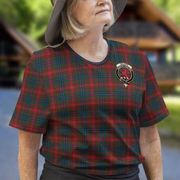 ScotsTee Shop Scottish Wilson Modern Clan Crest Tartan T Shirt for Family Tartan Matching Family T Shirts